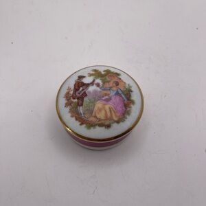 Limoge trinket ceramics dish with top